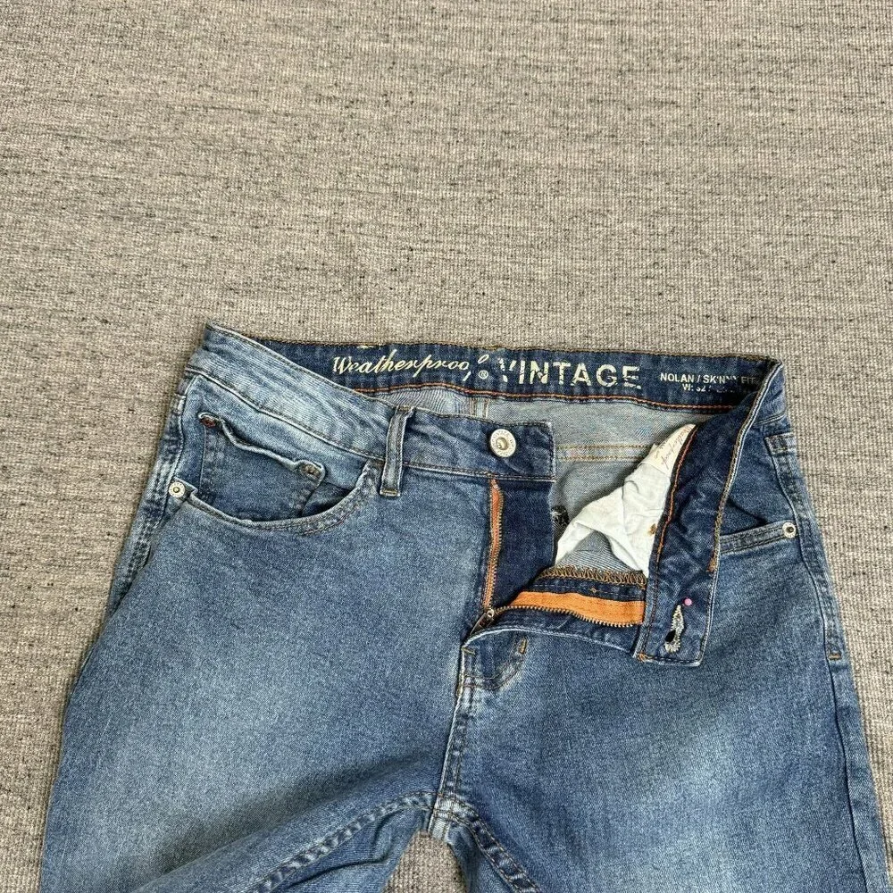 Weatherproof Vintage Skinny Fit Women's Blue Denim 32 x 32 - Picture 10 of 13